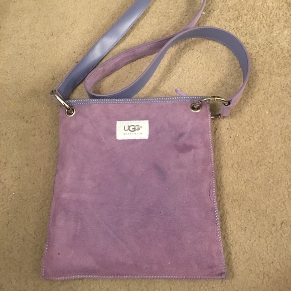 UGG Handbags - UGG Purple Suede Crossbody Bag